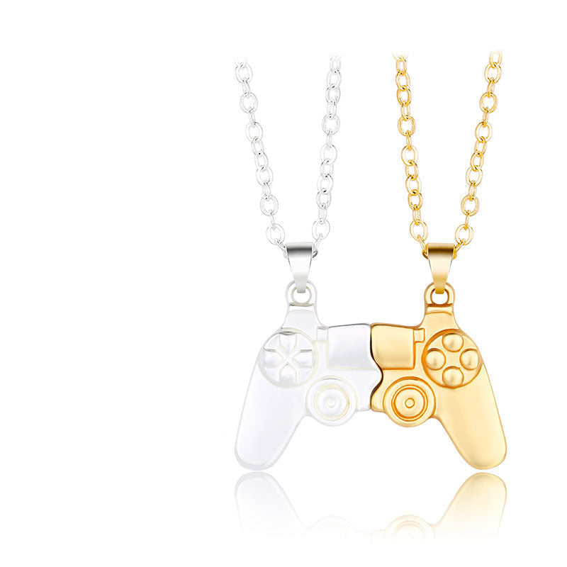 Wholesale Crystal Pendant Necklace Silver Color Women's Jewelry Accessories Zirconia Stone Inlaid Fashionable Design